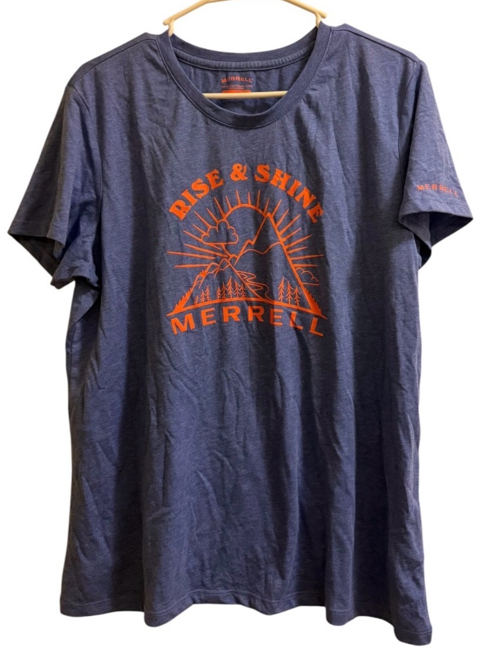 Merrell Blue Short-Sleeve 'Rise & Shine' Graphic Tee